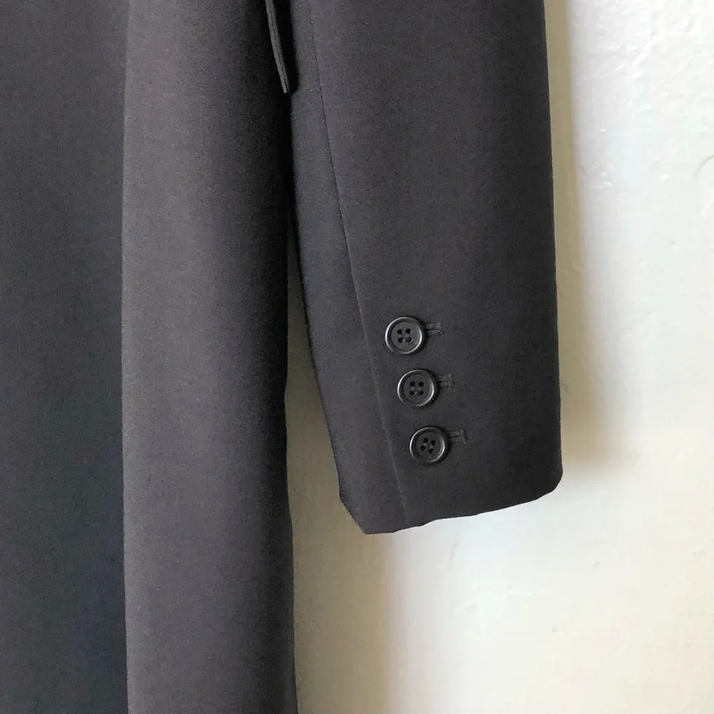Theory Black Long Blazer Coat - Picture 6 of 10